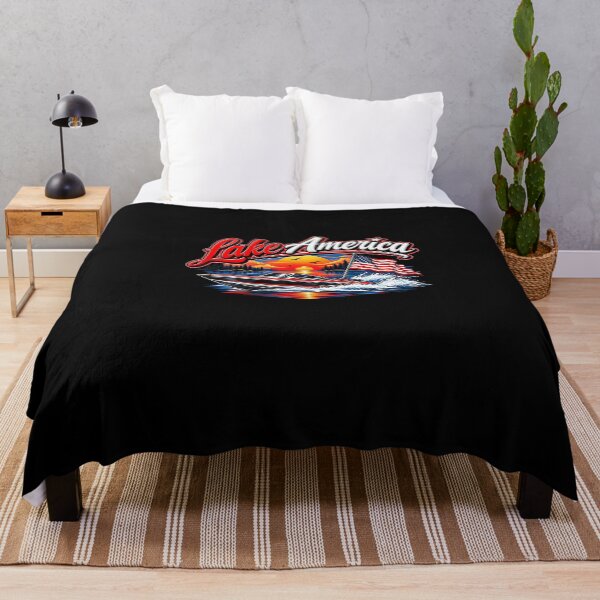 Item preview, Lake America Vintage Retro Graphic Design designed and sold by ChaosColorCo.