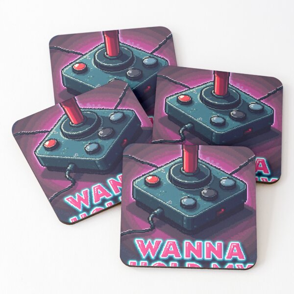 Item preview, Funny Wanna Hold My Stick Retro Joystick Pixel Art designed and sold by grzezzz.