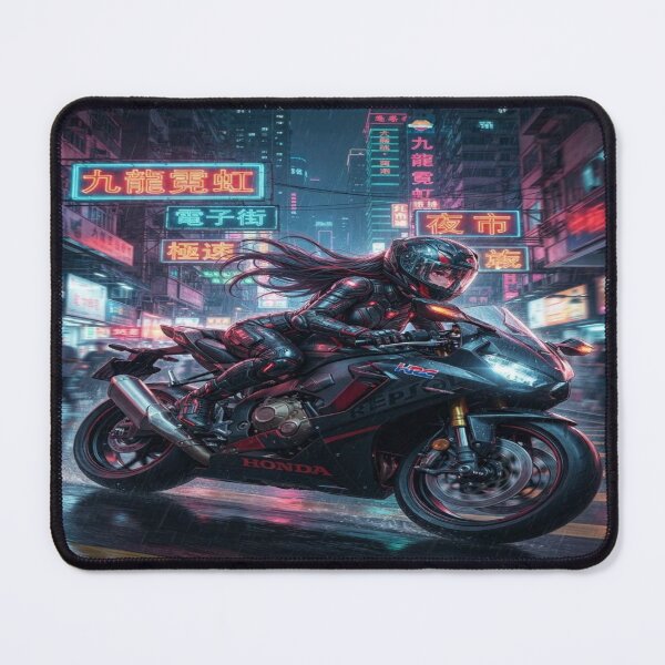 Item preview, Cyberpunk Gemini Rider - Hong Kong Neon designed and sold by JMAVILA ART.