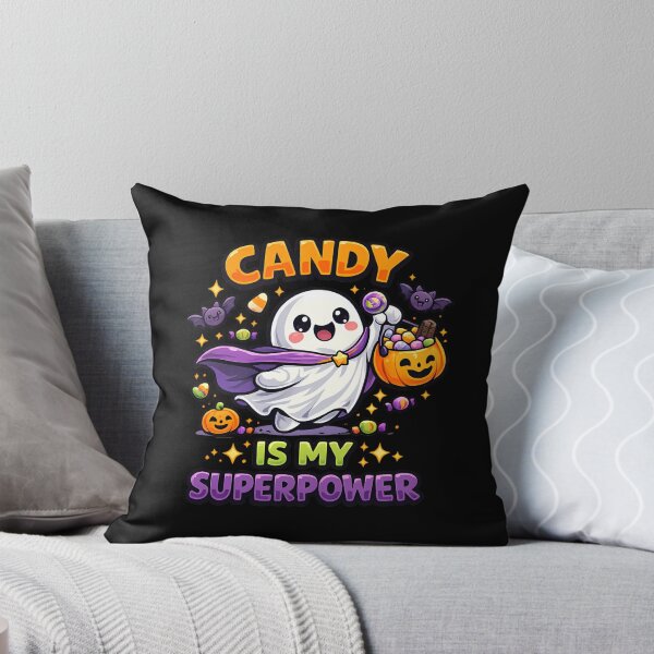 Item preview, Candy Is My Superpower Halloween Ghost designed and sold by Yomere.