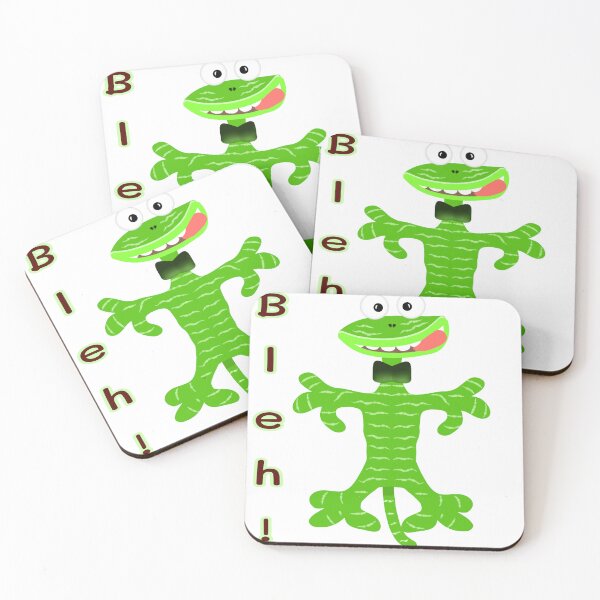 Item preview, Tongue out﻿ Cute Green Gecko Greeting  designed and sold by MigWhimsy.