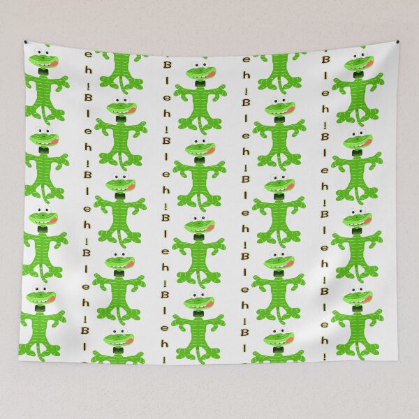 Item preview, Tongue out﻿ Cute Green Gecko Greeting  designed and sold by MigWhimsy.