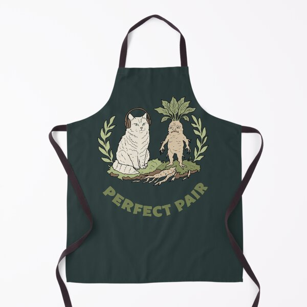 Item preview, Forest Cat and Mandrake Root Perfect Pair Whimsical Art designed and sold by LeshanArt.