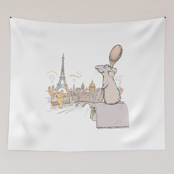 Item preview, Cute Paris Rat Chef Spoon Sketch  designed and sold by ReidheadZ.
