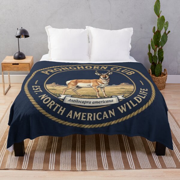 Item preview, Pronghorn Club Vintage Badge North American Wildlife designed and sold by CalmCapy Co.