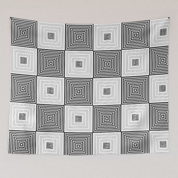 Item preview, Minimalist Alternating Thick and Thin Square Seamless designed and sold by Sasitee.