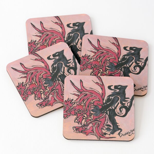 Item preview, Dragón Rojo y Bestia Negra designed and sold by Dwaalhaas.com.