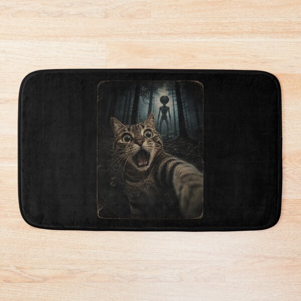 Item preview, Cat Selfie with Alien UFO designed and sold by Animavera.