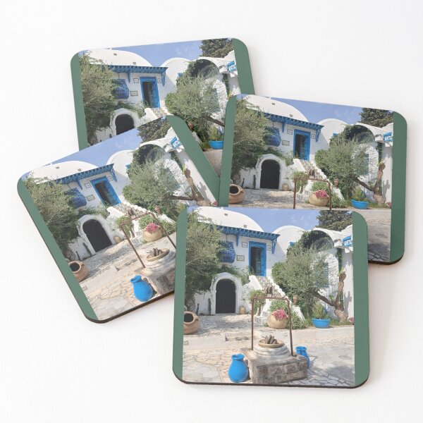 Item preview, Sun and Sapphire: The Hidden Courtyard of Sidi Bou Said designed and sold by TheMoonDaughter.
