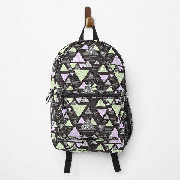 Item preview, Pastel Triangle Doodle Black Pattern designed and sold by Zaya_art.