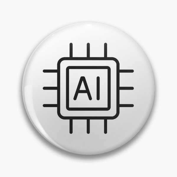 Item preview, Artificial Intelligence AI Chip Line Icon designed and sold by VectorForge Studio.