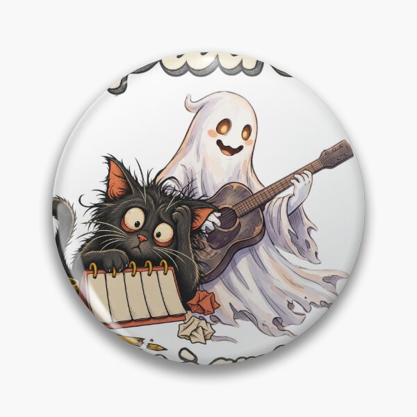 Item preview, Avevo un piano. Poi è arrivato lunedì. - Funny Monday Cat & Ghost designed and sold by The Kawaii Forge.