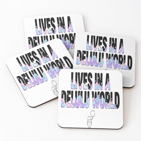 Item preview, Delulu World Bold Typography Design designed and sold by Imaginarium of Chaos falcon88 .