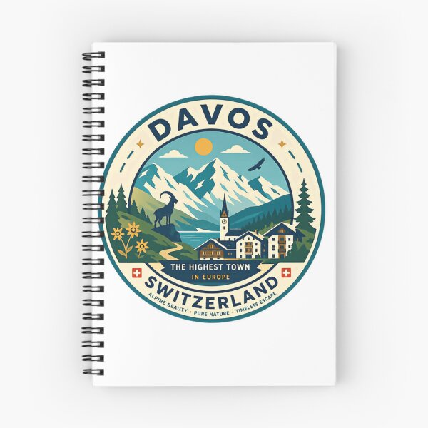 Item preview, Davos Switzerland The Highest Town In Europe Alpine Beauty Pure Nature Timeless Escape Travel Souvenir designed and sold by Simsimah26Parks.