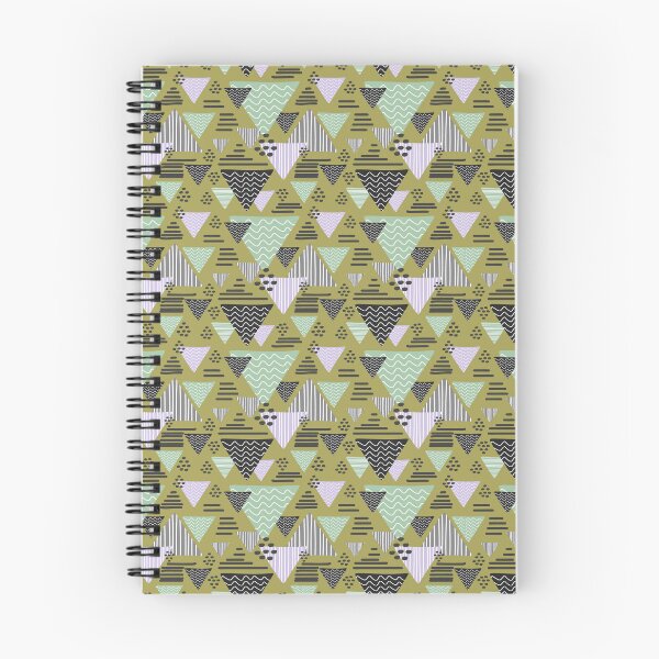 Item preview, Retro Triangle Doodle Olive Pattern designed and sold by Zaya_art.