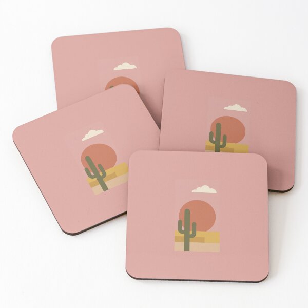 Item preview, Minimalist Desert Cactus Sunset designed and sold by Itsheartshop.