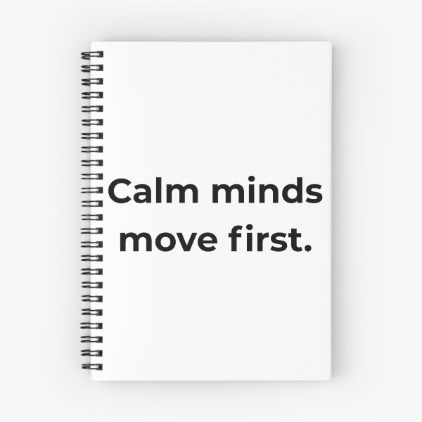Item preview, Calm minds move first. designed and sold by MPSTUDIOPL.
