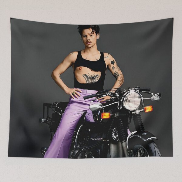 Item preview, Bold Purple Portrait - Retro Motorcycle Fashion designed and sold by Vernia-Mather.