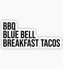 Texas Food Favorites Sticker
