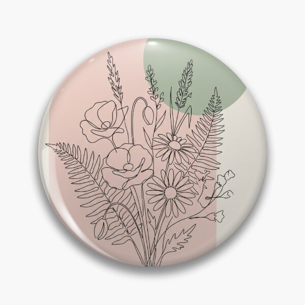 Item preview, Wildflower Bouquet Line Art designed and sold by Itsheartshop.