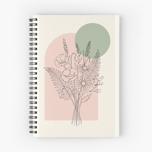 Item preview, Wildflower Bouquet Line Art designed and sold by Itsheartshop.