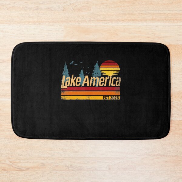 Item preview, Lake America Vintage Sunset Summer Retro Design designed and sold by ChaosColorCo.