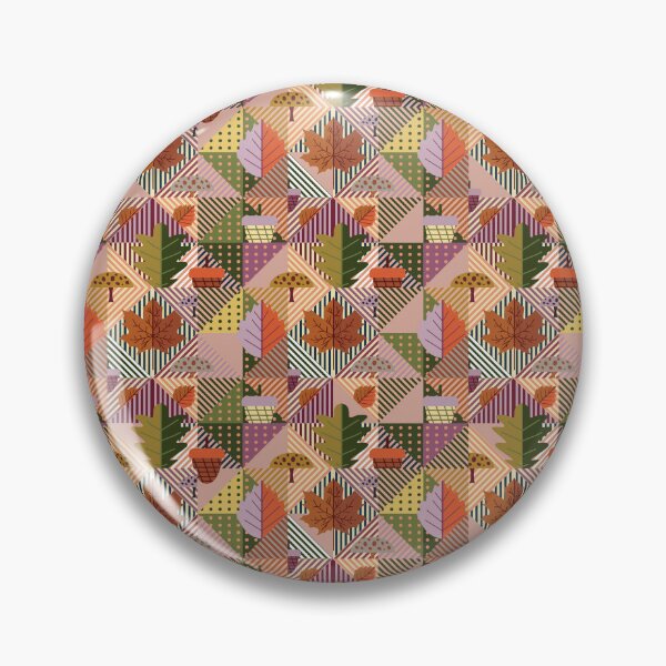Item preview, Autumn Leaves Patchwork Fall Pattern designed and sold by Zaya_art.