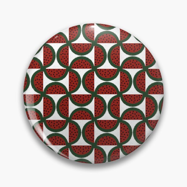 Item preview, Retro Geometric Watermelon Slice Seamless Pattern designed and sold by Sasitee.