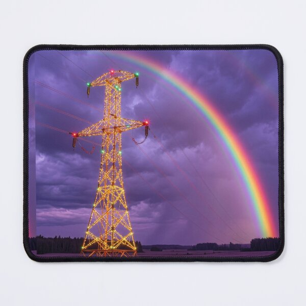 Item preview, Illuminated Power Pylon Rainbow Storm Sky designed and sold by Pylon-Bureau.