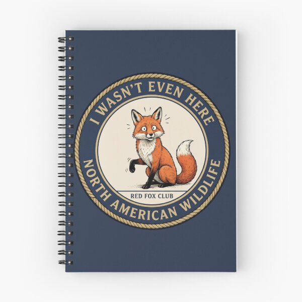 Item preview, I Wasn't Even Here Red Fox Humor Badge designed and sold by CalmCapy Co.