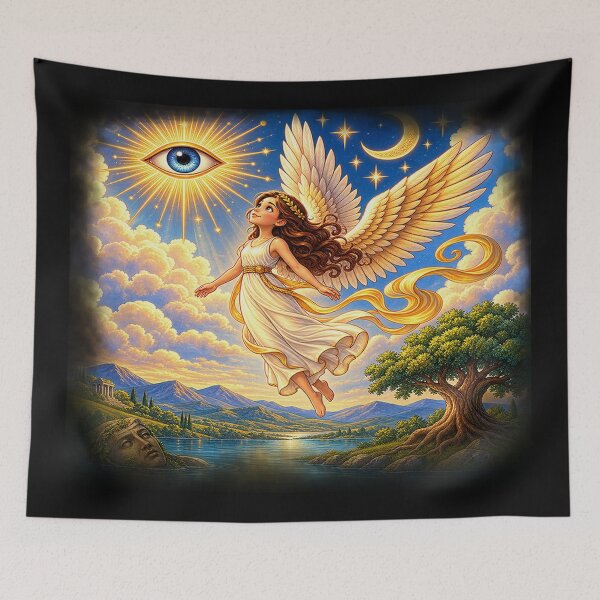 Item preview, Celestial Angel – Guardian of the Sacred Eye designed and sold by TroviTutto.