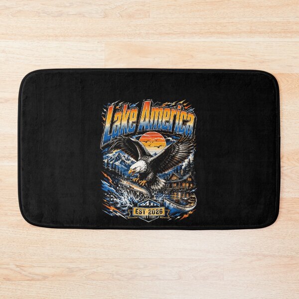 Item preview, Lake America Vintage Sunset Summer Design designed and sold by ChaosColorCo.