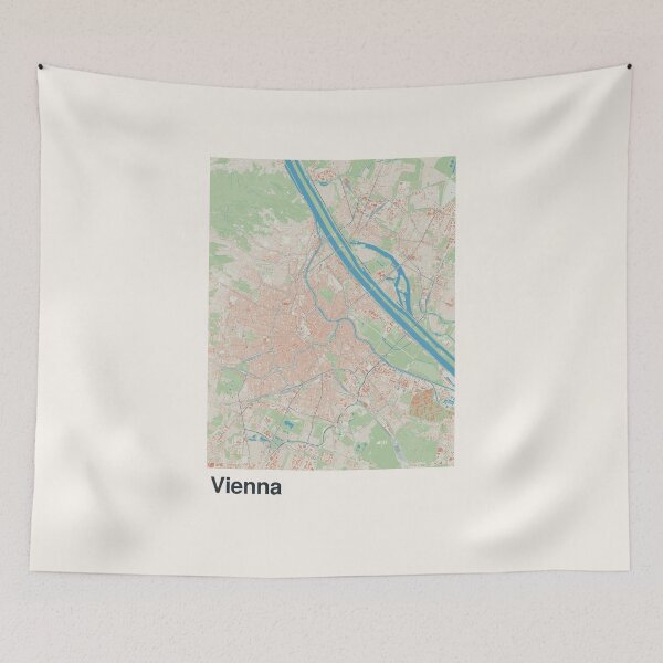 Item preview, Vienna Minimalistic Map Art designed and sold by MapsNerd.