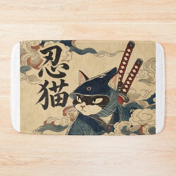 Item preview, Ninja Cat -忍猫 designed and sold by INITIAL SHIBA.