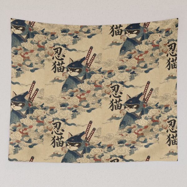 Item preview, Ninja Cat -忍猫 designed and sold by INITIAL SHIBA.