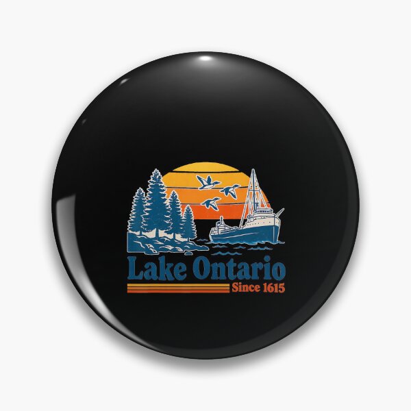 Item preview, Lake Ontario Vintage Retro Summer Design designed and sold by ChaosColorCo.