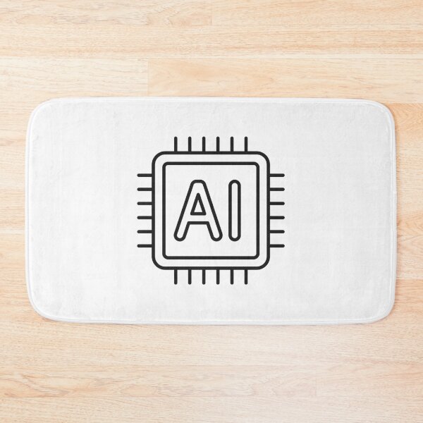 Item preview, Artificial Intelligence AI Chip Line Icon designed and sold by VectorForge Studio.