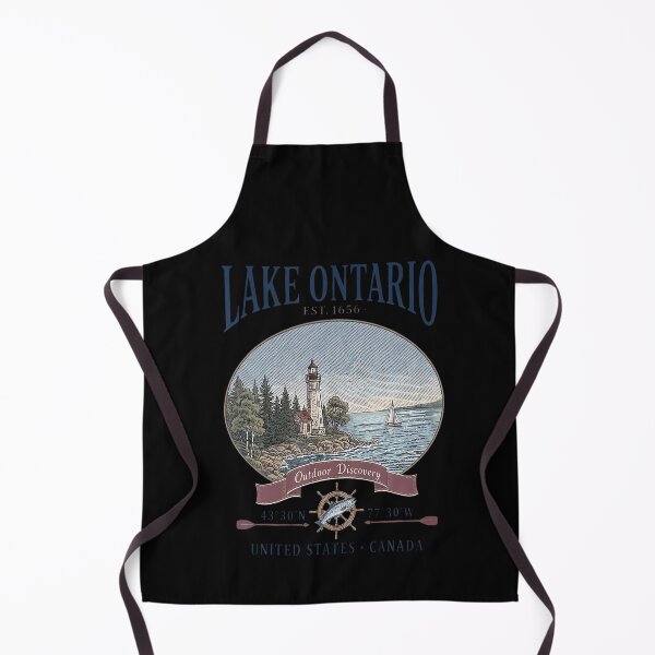 Item preview, Lake Ontario Vintage Retro Summer Design designed and sold by ChaosColorCo.
