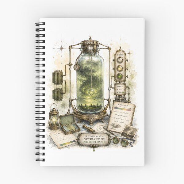 Item preview, The Geen Sky Vial - Storm Warning Specimen No. 42 designed and sold by Shadow Sprite Art.