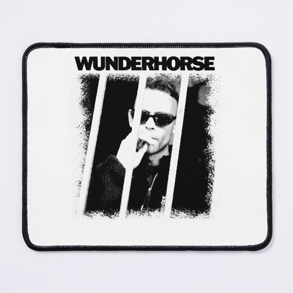 Item preview, Man In Sunglasses Smoking Behind Bars designed and sold by West Barn ⭐⭐⭐⭐⭐.