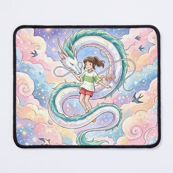 Item preview, girl [[kiki's]] -%[ghiblis]%- flying aways with dragon sky designed and sold by ebyyuishop.