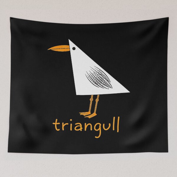Item preview, Geometric Seagull Pun designed and sold by shaunturek36.