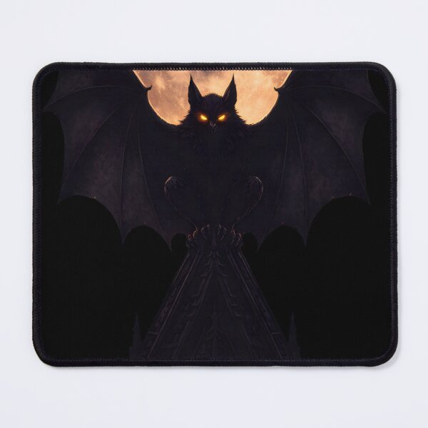 Item preview, Dark Gothic Gargoyle Bat Full Moon Silhouette designed and sold by ScorPion-theory.