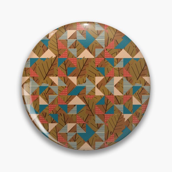 Item preview, Autumn Leaf Geometric Patchwork Pattern designed and sold by Zaya_art.