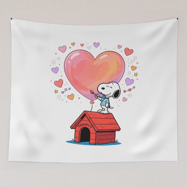 Item preview, Cute Dog Painting Heart Balloon Art designed and sold by KingwoodMe.