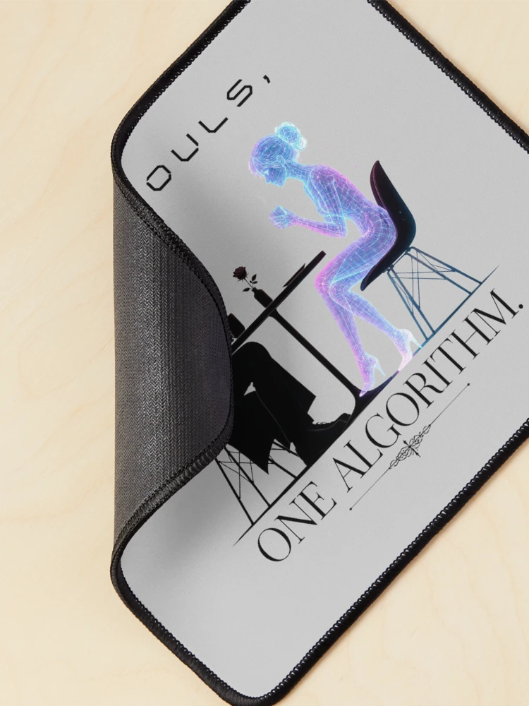 Thumbnail 2 of 5, Mouse Pad, Two Souls, One Algorithm designed and sold by MeaningIsUse.