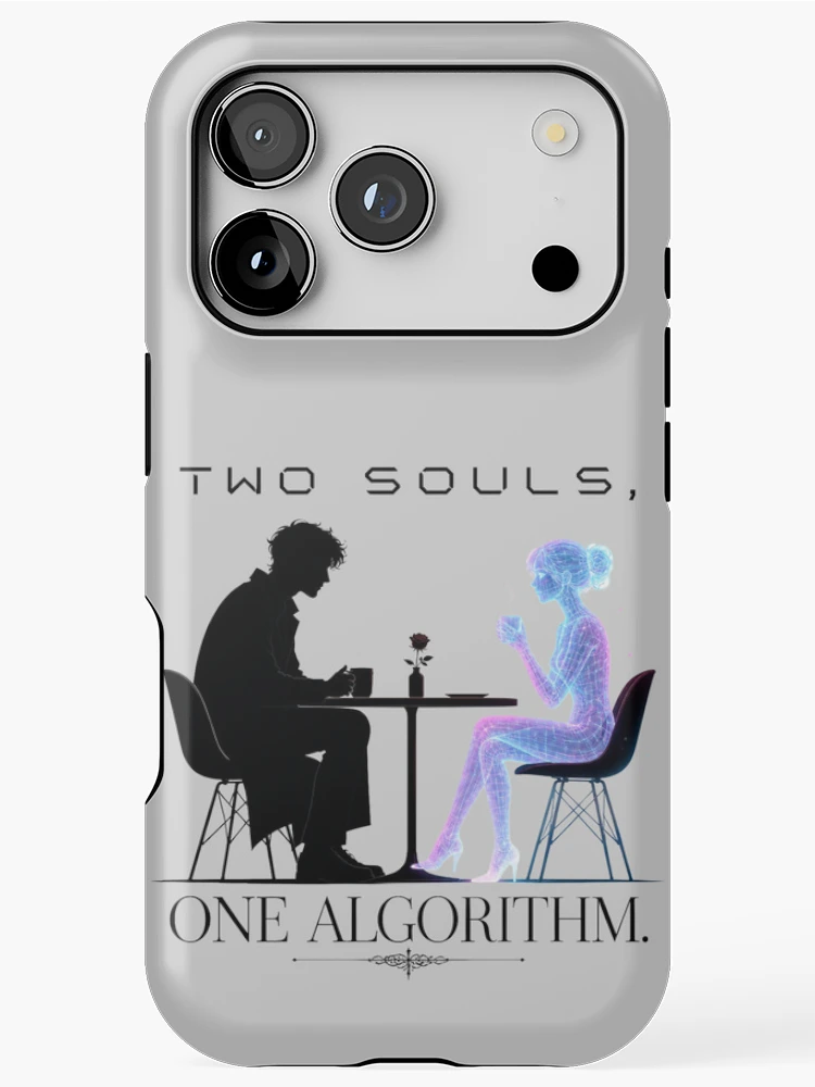 Thumbnail 1 of 4, iPhone Case, Two Souls, One Algorithm designed and sold by MeaningIsUse.