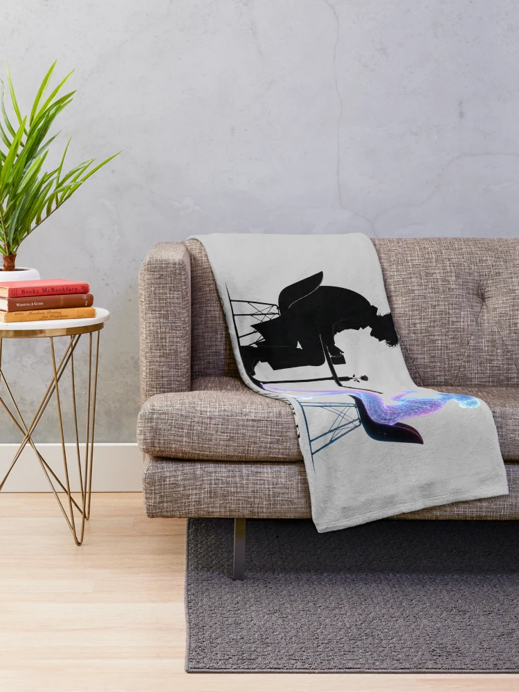 Thumbnail 2 of 6, Throw Blanket, Two Souls, One Algorithm designed and sold by MeaningIsUse.