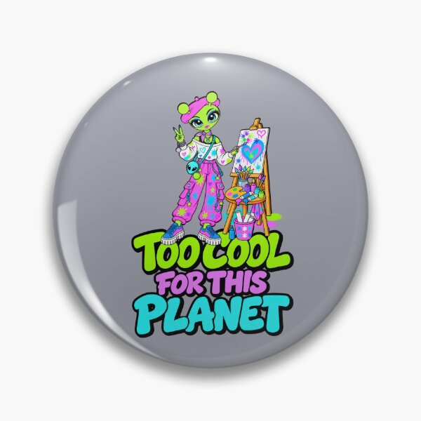 Item preview, Cosmic Alien Artist – Colorful Space Painter designed and sold by Aimetoi.
