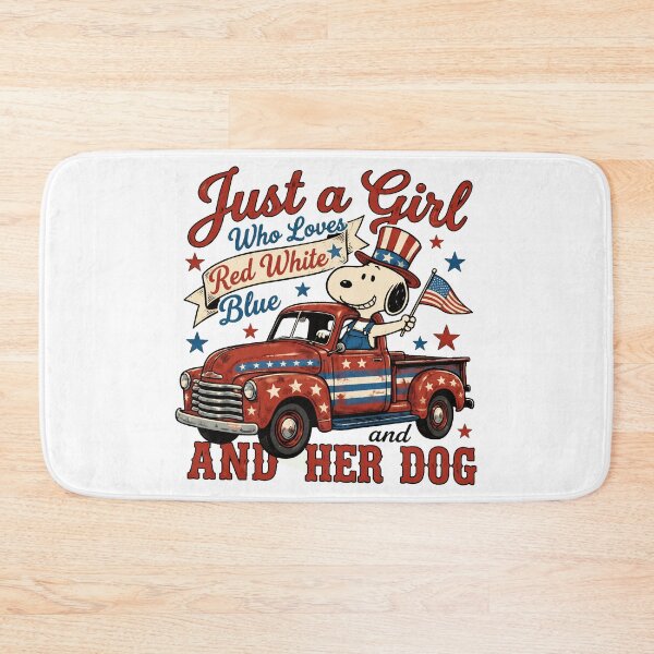 Item preview, Patriotic Girl Dog Truck July 4th  designed and sold by IsazaSeema.